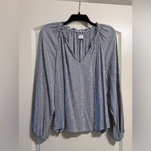 Old Navy Blue Striped Women's Top